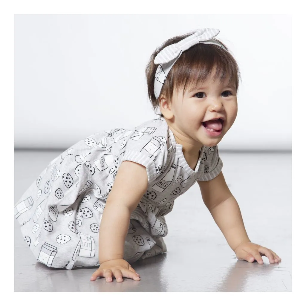 WHITE "MILKY TUMMY" DRESS & CAPRI LEGGING SET