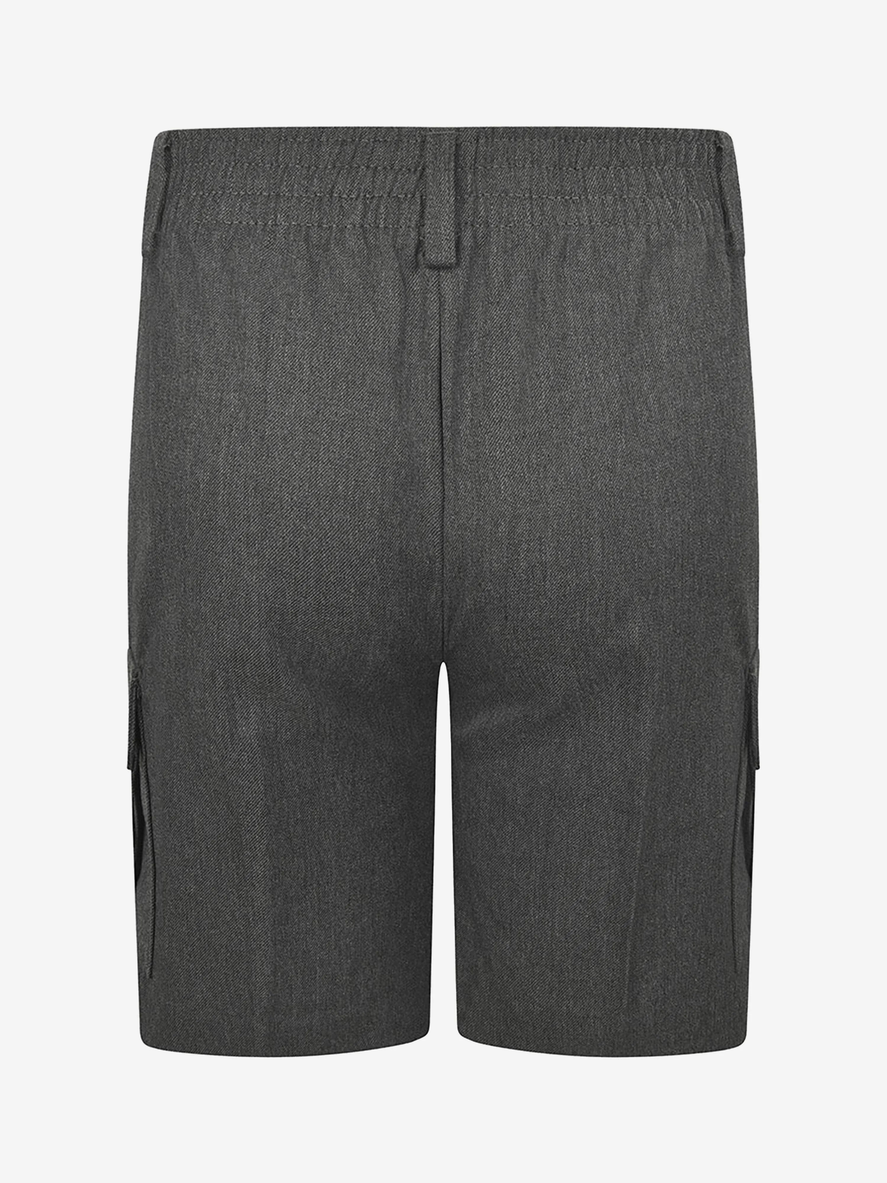 Zeco Kids School Cargo Shorts in Grey