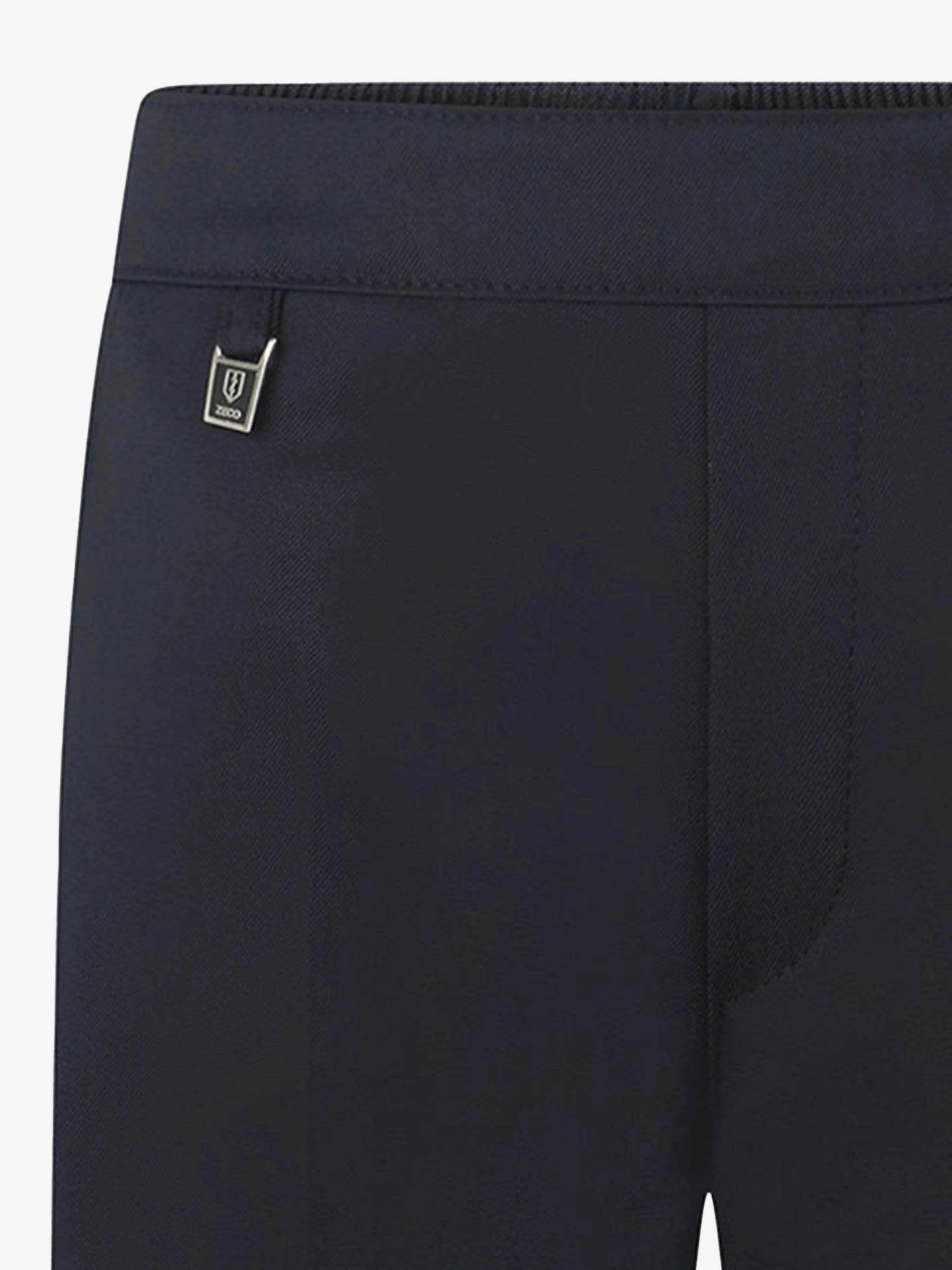Zeco Kids School Half Elastic Back Pull Up Shorts in Navy
